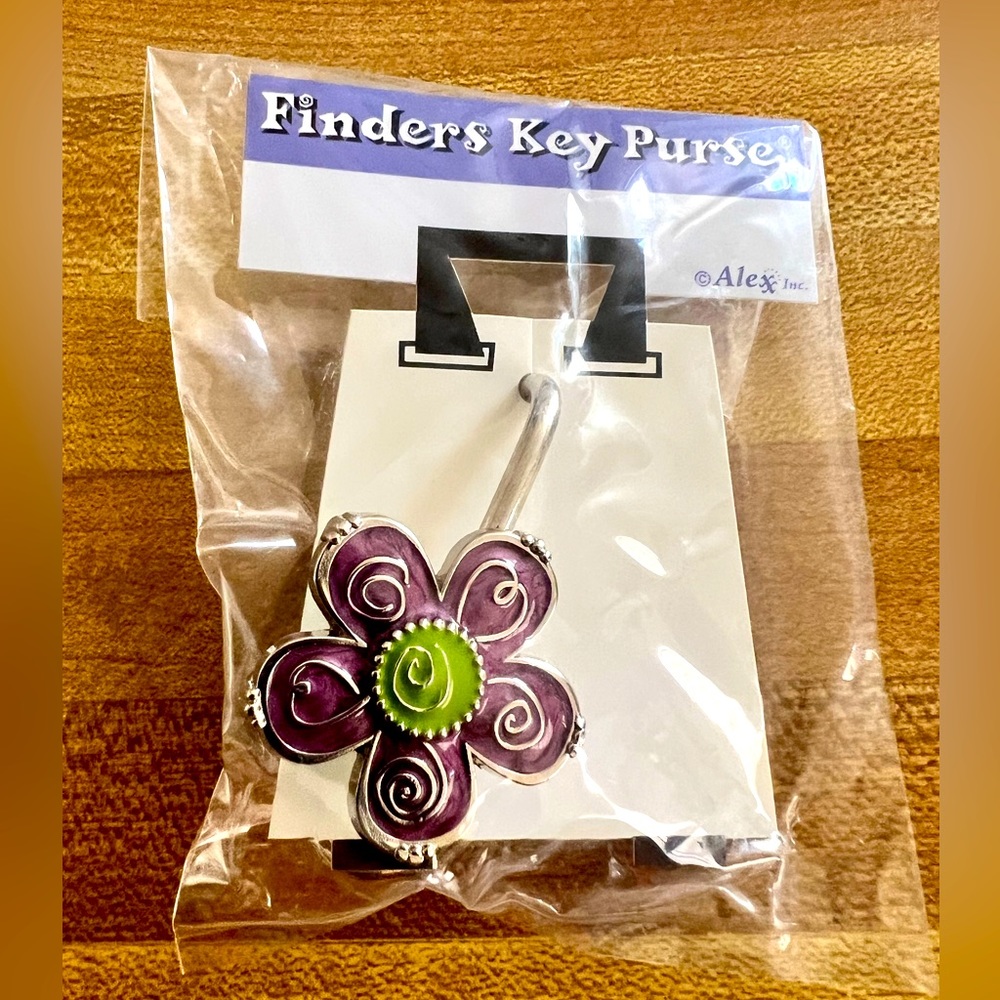 Purple Swirl Flower Key Finder